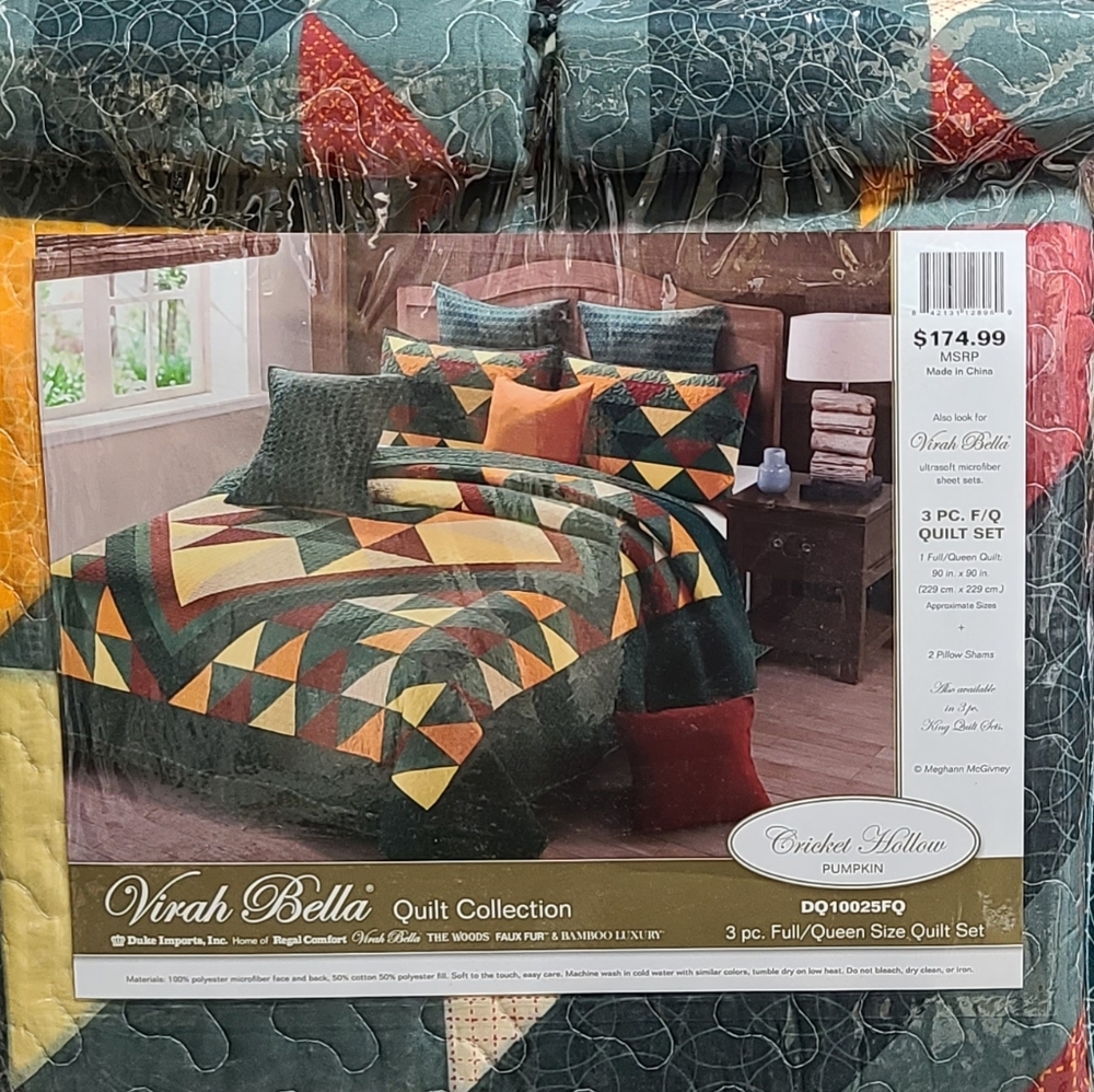 Virah Bella Cricket Hollow Full/Queen Quilt Set
